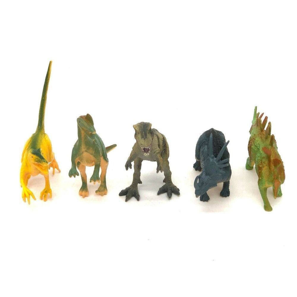 Dinosaur Lot Styracosaurus Velociraptor Stegosaurus Tyrannosaurus Dilophosaurus